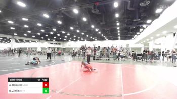 83 lbs Semifinal - Aaron Ramirez, Monster Garage vs Rylan Zinkin, Dethrone WC