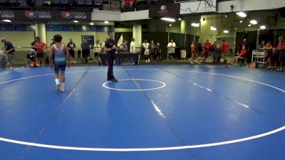 100 lbs Champ. Rd Of 16 - Brian Wesley, Hobart Wrestling Club vs Eli Sandoval, Gold Rush Wrestling