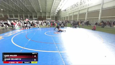 56 lbs Quarterfinal - Kade Walker, WY vs Roger DeLaney Iv, UT