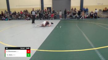 95 lbs Round 4 - Cash Kelly, Bison Wrestling Club vs George Stevensen, St. James Cyclones