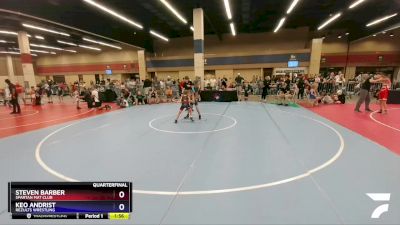 63 lbs Quarterfinal - Steven Barber, Spartan Mat Club vs Keo Andrist, ReZults Wrestling