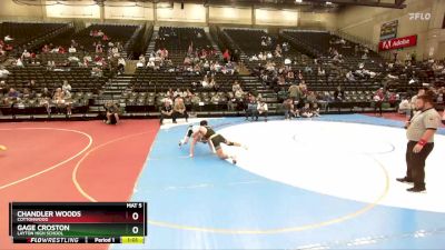 168 lbs Champ. Round 3 - Gage Croston, Layton High School vs Chandler Woods, Cottonwood