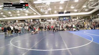 113 lbs Champ. Round 2 - Dallin Pyne, Spanish Fork vs Joshua Gregory, Bountiful