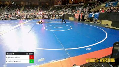 110 lbs Consi Of 4 - Rylan Mckenney, MI-Rev vs Kyler Schippers, Moyer Elite