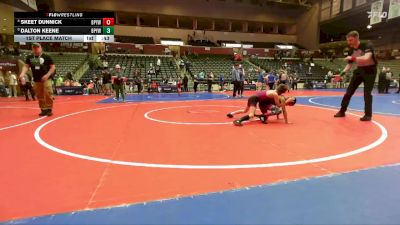 67 lbs 1st Place Match - Skeet Dunnick, Benton Parks Youth Wrestling vs Dalton Keene, Benton Parks Youth Wrestling