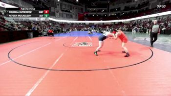 155 lbs Quarterfinal - Alyssa McCallson, Skyview vs Brianna Gutierrez, Nampa