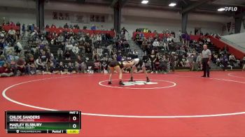 135 lbs 1st Place Match - Chloe Sanders, Vinton-Shellsburg vs Maeley Elsbury, South Tama County