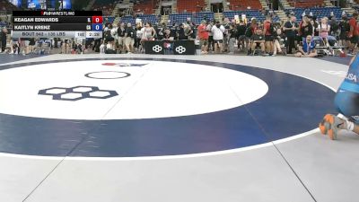 135 lbs Cons. Rd Of 64 - Keagan Edwards, Illinois vs Kaitlyn Krenz, California