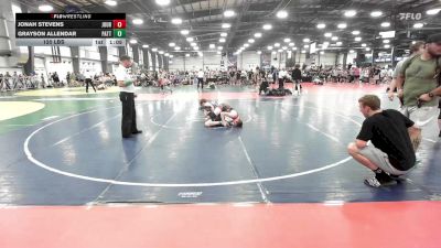 120 lbs Rr Rnd 3 - Jonah Stevens, Journeymen Wrestling Red vs Grayson Allendar, Patton Trained Red