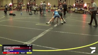 108/117 3rd Place Match - Anthony Lavezzola, Red Nose Wrestling vs Brady Judd, Deep Roots