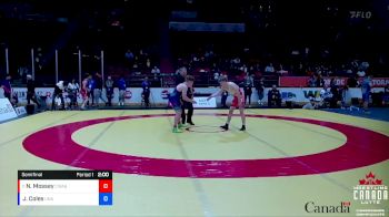 71kg Semifinal - Nate Mossey, Coast Wrestling Academy & Society vs Jerin Coles, Unafilliated