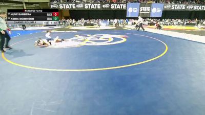 Girls 3A 145 lbs Champ. Round 1 - Nuve Barrera, Oak Harbor (Girls) vs ...