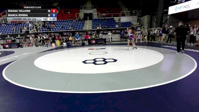 110 lbs Champ. Rd Of 128 - Rhiana Tolliver, PA vs Bianca Rivera, AZ