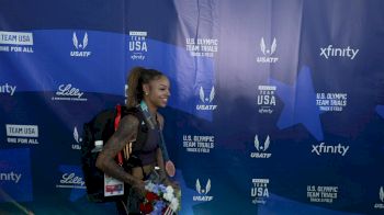 McKenzie Long Emotional After Qualifying for the 2024 Olympic Games in the 200m