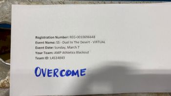 AMP Athletics - Blackout [L4 Senior - D2] 2021 Spirit Sports: Virtual Duel in the Desert