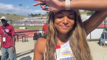 Gabby Thomas Runs 10.86 At Golden Games