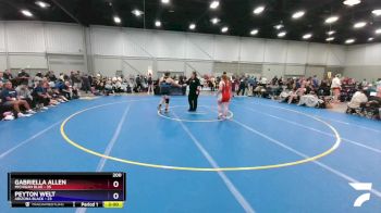 200 lbs Round 1 (8 Team) - Gabriella Allen, Michigan Blue vs Peyton Welt, Arizona Black