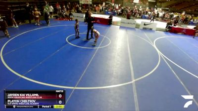 58-63 lbs Semifinal - Jayden Kai Villamil, Socal Grappling Wrestling Club vs Platon Cheltsov, Elk Grove Wrestling Academy