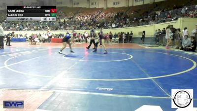 123 lbs Round Of 16 - Kyah Leyba, Team Tulsa Wrestling Club vs Alexis Cox, Pryor Tigers Wrestling