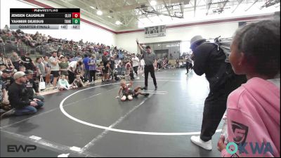 40 lbs Quarterfinal - Jensen Caughlin, Cleveland Take Down Club vs Yahmiir Dejesus, Team Of Hard Knox