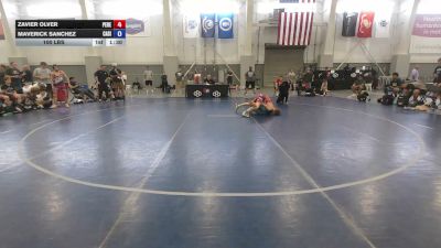 100 lbs Zavier Olver, Pennsylvania Red vs Maverick Sanchez, California Silver