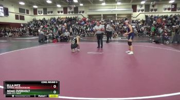 125 lbs Cons. Round 3 - Noah Overholt, Iowa City West vs Ella Pitz, Sumner-Fredericksburg