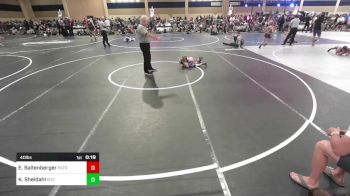 40 lbs Consi Of 8 #2 - Easton Saltenberger, Patriot Mat Club vs Kekoa Sheldahl, Mtc