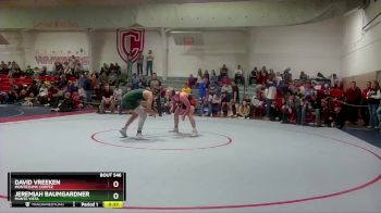 157 lbs Cons. Round 4 - Jeremiah Baumgardner, Monte Vista vs David Vreeken, Montezuma Cortez