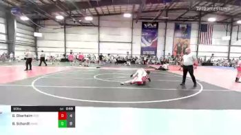 90 lbs Rr Rnd 1 - Gabe Oberheim, Ride Out Wrestling Club vs Brennan Schardt, All-American Wrestling Club