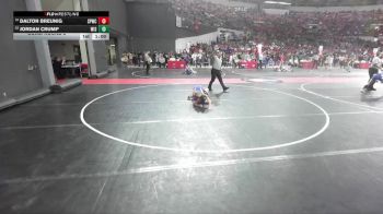 95 lbs Cons. Round 3 - Dalton Breunig, Sauk Prairie Wrestling Club vs Jordan Crump, Wisconsin