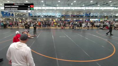 95 lbs Cons. Round 2 - Logan Quiroga, Unattached vs Joshua Sanders, Unattached