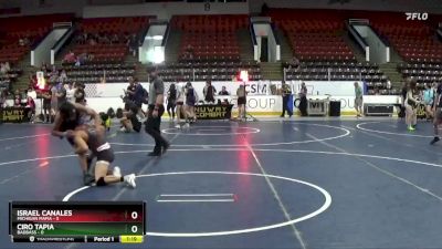 117 lbs Quarterfinals (8 Team) - Ciro Tapia, BadBass vs Israel Canales, Michigan Mafia