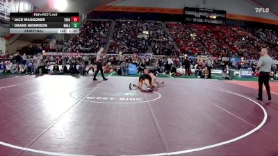 3A 150 lbs Semifinal - Drake Morrison, Malad vs Jace Waggoner, Tri-Valley