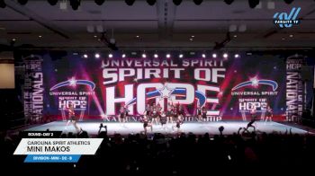Carolina Spirit Athletics - Mini Makos [2024 L1 Mini - D2 - B Day 2] 2024 Spirit of Hope Grand Nationals