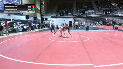 197 lbs Quarterfinal - Andrew Reall, Brown vs Chris Murphy, Army