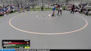 285 lbs Round 1 (8 Team) - Willie Cox, Alabama vs Jonathan Romo, Kansas Red