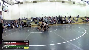 144 lbs Placement (16 Team) - Davion Robinson, Cascade vs Boston Maynard, Faith Christian