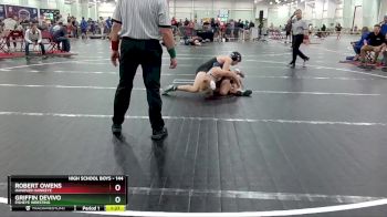 144 lbs Cons. Round 2 - Robert Owens, Hanover Hawkeye vs Griffin DeVivo, FishEye Wresting
