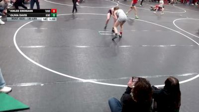 130 lbs Champ. Round 2 - Kinlee Erdmann, TW Wrestling vs Olivia Davis, Idaho Gold Wrestling Club