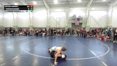 83 lbs Champ. Round 2 - Stetson Bowen, Team Prestige Wrestling vs Kayson Wardell, Morgan Wrestling Club