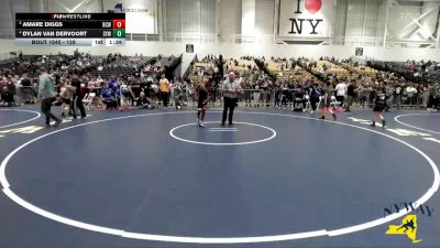 128 lbs Quarterfinal - Amare Diggs, Bear Cave Wrestling vs Dylan Van Dervoort, Shaker Youth Wrestling