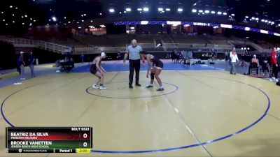 115 lbs Cons. Round 3 - Brooke VanEtten, Jensen Beach High School vs Beatriz Da Silva, Freedom Orlando