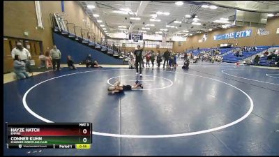 41-42 lbs Round 3 - Conner Kuhn, Charger Wrestling Club vs Hayze Hatch, Empire