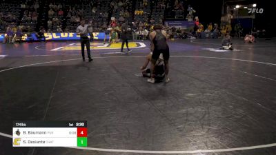 174 lbs Consi Of 16 #1 - Brody Baumann, Purdue vs Sergio Desiante, Chattanooga