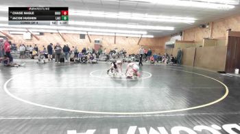 120 lbs Consi Of 4 - Chase Nagle, Brookside vs Jacob Hughen, Lake Hopatcong