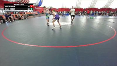132 lbs Placement Matches (8 Team) - Isaac Weber, Germantown vs Wes Demmin, Denmark