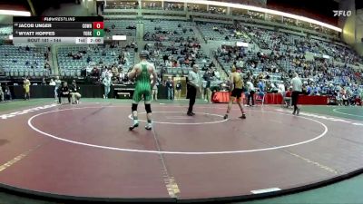 144 lbs Semifinal - Jacob Unger, Cowan vs Wyatt Hoppes, Yorktown