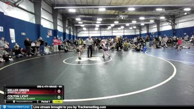 66 lbs Cons. Round 3 - Colton Licht, Legacy Wrestling Academy vs Keller Green, Upper Valley Aces