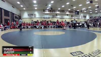 126 lbs Quarters & Wb (16 Team) - Dylan Ogg, Adams Central vs Kaleb Evans, North Miami