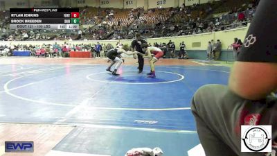 100 lbs Consi Of 16 #1 - Rylan Jenkins, Fort Gibson vs Brock Breeden, Saint's Wrestling Club